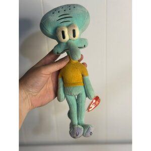 TY Beanie Babies Squidward Tentacles 9" Plush Toy SpongeBob SquarePants Cartoon